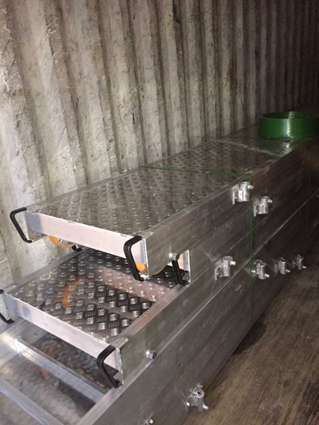 placa de alumínio da passarela da prancha do andaime marinho do barco de 3m 4m 6m