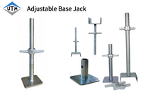 Base ajustável Jack do OEM e base principal de Jack do andaime de Jack de U