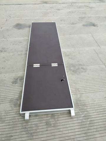 Placa de pranchas de madeira de alumínio antiderrapante de andaime com escada