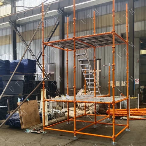 Sistema de andaimes de Cuplock de 3,2 mm de 4,0 mm com galvanizado ou pintado para construção