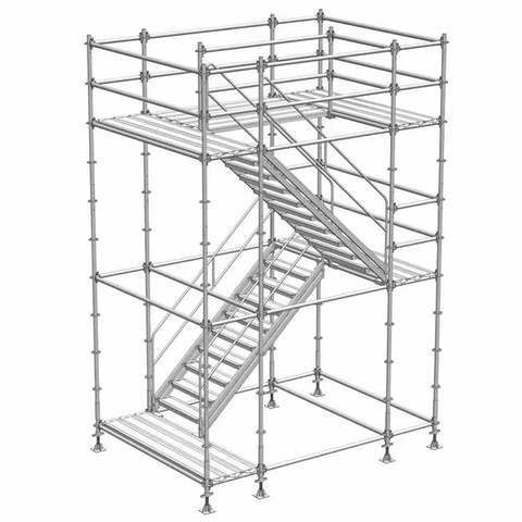 Galvanizado Q235 Aço 48,3mm Sistema de andaime de Ringlock