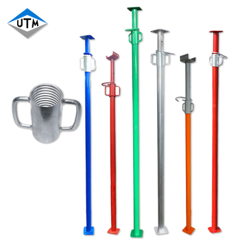 Tipo espanhol suportes de andaime para serviços pesados ​​Acrow Jack Steel Porp galvanizado poste de escoramento ajustável