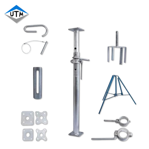 Suporte de tubo de andaime de preço na China Suporte de aço ajustável Acrow Props Jacks 800-4500mm de comprimento