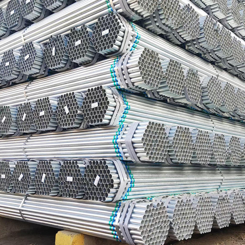 Tubo de aço galvanizado redondo de tubo de aço Q235 Q345 na China Tubo de aço para andaimes de 6 m