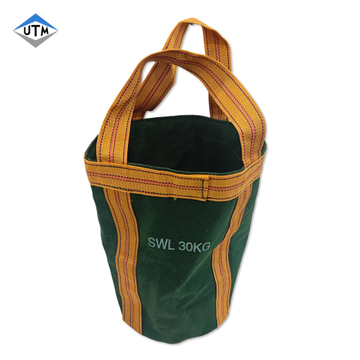 Bolsa de elevação de andaimes de alta qualidade SWL 30kg 50kg Bolsa de elevação com braçadeira de lona Bolsas de ferramentas de elevação