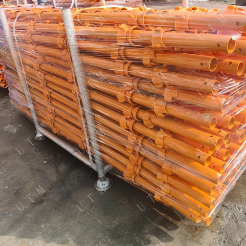 A China fabrica HDG pintada de 48,3 mm de 3,2 mm de andaimes de cuplock padrão vertical para venda
