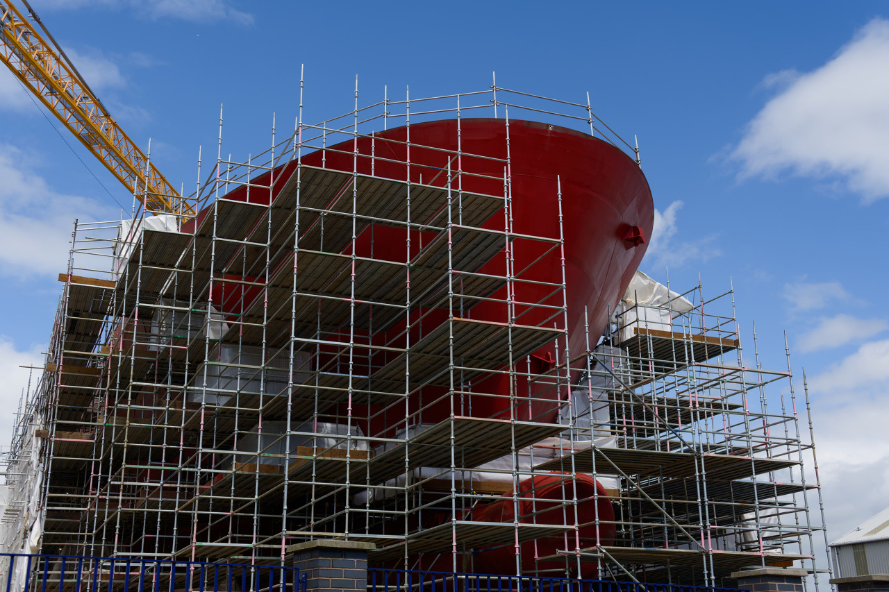 Andaimes Ringlock na indústria de construção naval